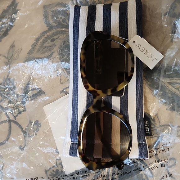 J. Crew Palma tortoise shell print oversized sunglasses - Picture 1 of 5